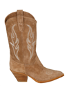 Sonora Woman Boot Camel Size 8 Leather In Cigar