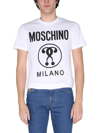 Moschino Logo-print Short-sleeved T-shirt In White
