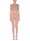 Andreädamo Andreādamo Jersey Leggings In Nude