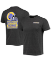 Starter Men's  Black Los Angeles Rams Vamos Tri-blend T-shirt In Black