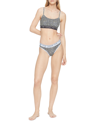 Calvin Klein Ck One Cotton Unlined Bralette Qf5727 In Mini Cheetah Printriver