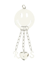 Raf Simons Smiley Face Sterling Silver Pendant In Silver