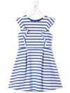 Polo Ralph Lauren Striped Sleeveless Dress In Blue