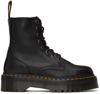 DR. MARTENS BLACK LEATHER JADON PISA PLATFORM BOOTS