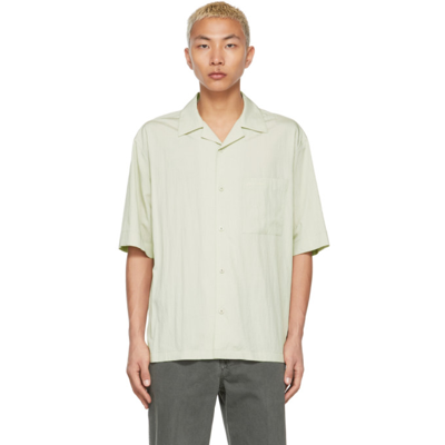 Solid Homme Green Rayon Shirt In Green 424f