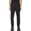 SOLID HOMME BLACK WOOL CARGO PANTS