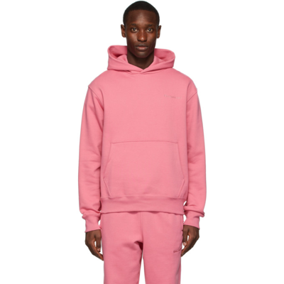 Adidas X Humanrace By Pharrell Williams Pink Basics Hoodie In Rose Tone