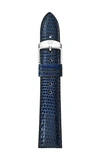 MICHELE MICHELE 16MM NAVY LIZARD WATCH STRAP MS16AA030400