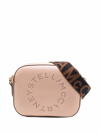 Stella Mccartney Blush Pink Faux Leather Crossbody Bag In Nude & Neutrals