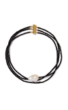 JOIE DIGIOVANNI PEARL; SPINEL GOLD-FILLED CHOKER
