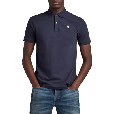 G-star Dunda Slim Polo Sartho Blue In Navy