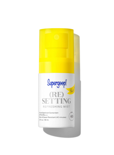 Supergoop (re)setting Refreshing Mist Spf 40 Sunscreen !