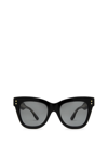 Gucci Gg1082s 001 Butterfly Sunglasses In Black