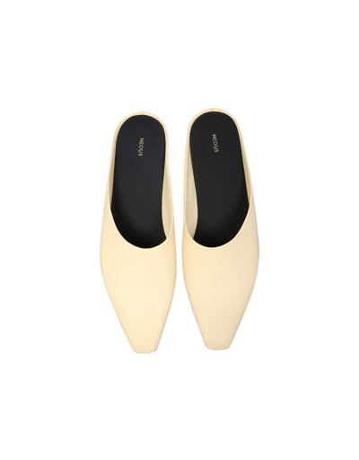 Neous Mule Alba Slip-ons In Yellow