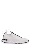 Michael Michael Kors Bodie Logo-embossed Knitted Sneakers In White