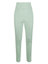 Loulou Studio Pinzon Stretch-wool Tapered Stirrup Pants In Green Green