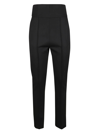 Loulou Studio Pinzon High Waisted Tapered Pant In Black Black