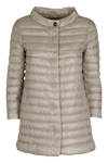 Herno Rossella Quilted Padded Coat In Crema