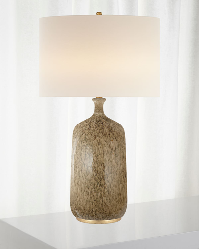 Aerin Culloden Blue Lagoon Table Lamp In Brown Pattern