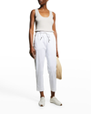 Max Mara Pantaloni Calotta In Cotone Bianco 31310426600002 In White
