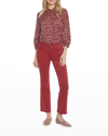 Nydj Fiona Slim Ankle Flare Jeans In Boysenberry React
