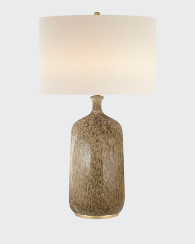 Aerin Culloden Blue Lagoon Table Lamp In Brown Pattern