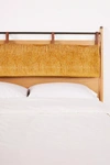 Anthropologie Hemming Woven Headboard Cushion By  In Yellow Size Q Top/bed