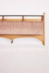 Anthropologie Hemming Woven Headboard Cushion By  In Pink Size Q Top/bed