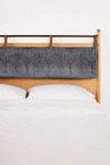Anthropologie Hemming Woven Headboard Cushion By  In Blue Size Q Top/bed