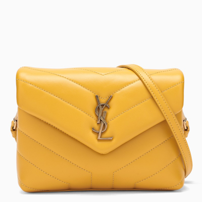 Saint Laurent Orange Loulou Toy Bag In Yellow