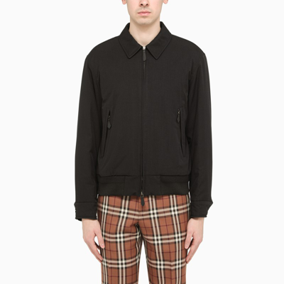 Burberry Stanwell Cotton-blend Twill Jacket In Black