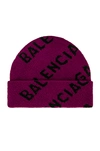 BALENCIAGA ALL OVER LOGO BEANIE