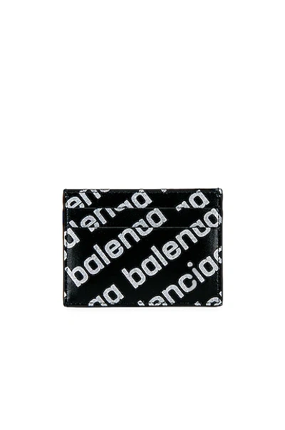 Balenciaga "shiny" Card Holder In Black  