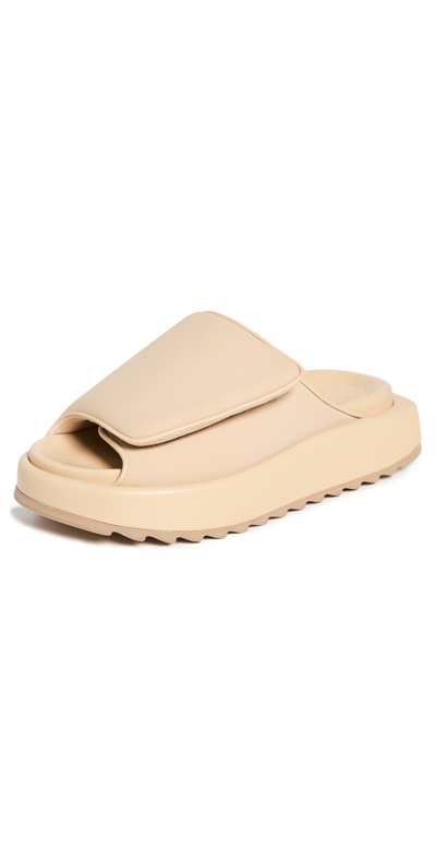 Gia Borghini Gia 1 Puffy Sandals In Beige