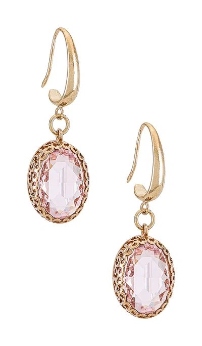 Anton Heunis Small Filigree Cage Earring In Pink