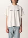 Sunnei Cotton Tshirt With Embroidery In Weiss