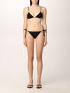 Lido Self-tie Mid-rise Bikini In Black