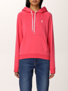 Polo Ralph Lauren Sweatshirt With Embroidered Logo In Pink