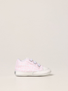 Givenchy Baby Shoes In Monogram Canvas In Pink