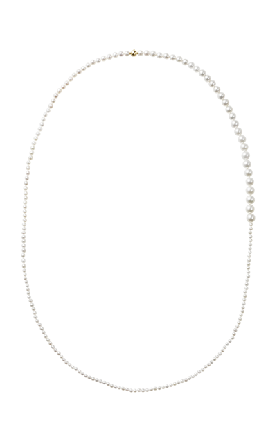 Sophie Bille Brahe 14k Yellow Gold Grand Peggy Necklace In White