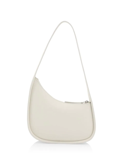 The Row Women's Half Moon Leather Shoulder Bag In Ivory