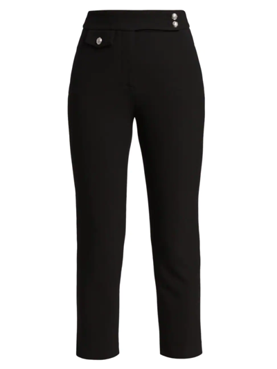 Veronica Beard Women's Renzo Ankle Crop Pants In Black