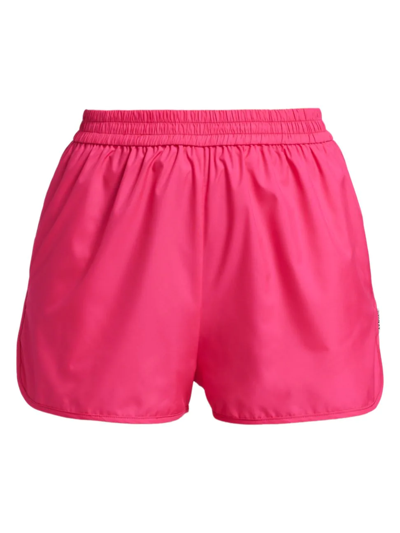 Aknvas Dilliane Pull-on Shorts In Hot Pink