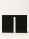 THOM BROWNE SMALL TABLET HOLDER WITH ZIP