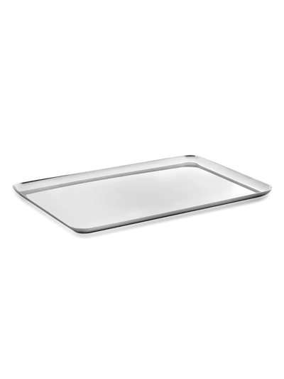 Mepra Rectangular Tray, 14" X 9" In Silver