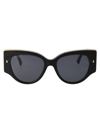 Dsquared2 D2 Cat-eye Acetate Sunglasses In 2m2ir Black Gold