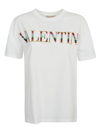 Valentino Sequin-embellished Embroidered Cotton-jersey T-shirt In White