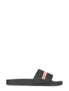 Dsquared2 Rubber Slides In Nero