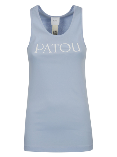 Patou Logo印花背心 In Azure