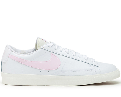 Nike Blazer Low Leather Sneakers In White